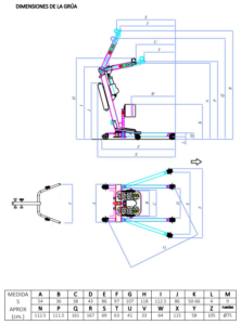 grua bipedestacion powerlift up1 medidas